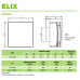 Nástěnný ventilátor ELIX H 100 s časovým doběhem a hygrostatem