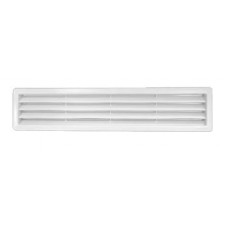 Dveřní oboustranná plastová mřížka 455x90 mm bílá