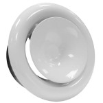 Talířový kovový ventil pro přívod vzduchu pr.125mm